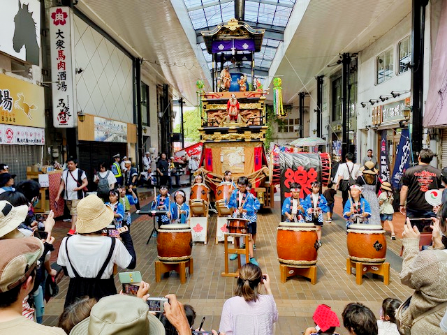 中部西学童保育所の子供太鼓